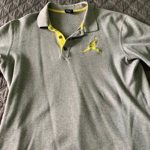 Large Jordan polo short sleeve gray